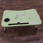 MultiPurpose Study Table Foldable Portable Notebook Bed Lap Desk Tray Stand Reading Holder with Coffee Cup Slot, Draw...