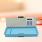 Magnetic Geometry Box - Double-Sided Pencil Case with Calculator for Students - Full Detail by Nari Haat, Indian ethn...