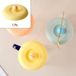 Cup/Mug Lid Dust Proof Silicone Rubber Airtight Seal (Lid Only, 1 Pc) - Front View by Nari Haat, Indian ethnic wear, ...