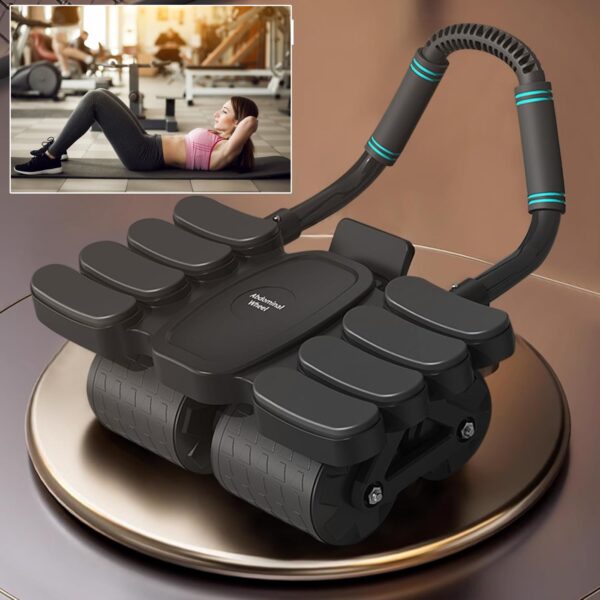 Automatic Rebound Abdominal Wheel with 8 Elbow Supports (1 Pc) - Front View by Nari Haat, Indian ethnic wear, women c...