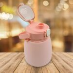 Stainless Steel Mug / Bottle Vacuum Insulated Cup Handle & Strap, Tumbler (1000 ML) - Back View by Nari Haat, Indian ...