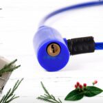 Heavy Duty Multipurpose Steel Cable Safety Lock with 2 Keys (1 Pc) - Closeup Embroidery by Nari Haat, Indian ethnic w...