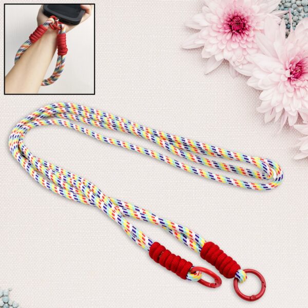 Universal lanyard for phone (1 pc / 52 Inch / Multicolor) - Front View by Nari Haat, Indian ethnic wear, women clothi...