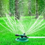 3 Arm 360° Sector Rotating Water Sprinkler Garden Pipe Hose Irrigation Yard - Neckline Detail by Nari Haat, Indian e...