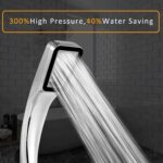 High Pressure Shower Head 300 Holes Handheld Powerful Booster Spray  for Bathroom - Closeup Embroidery by Nari Haat, ...