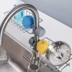 Soap, Sponge Holder, Stainless Steel Sink, Caddy Organizer (1 Pc) - Front View by Nari Haat, Indian ethnic wear, wome...