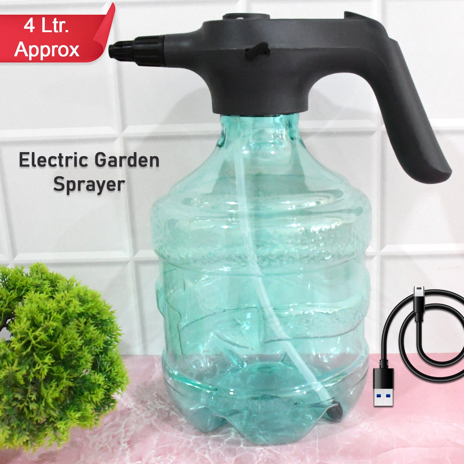 02_d06d7925-2758-4abf-97b6-cdfba0883d20.jpg Electric Spray Bottle Garden Sprayer Automatic Watering Can (1 Pc / 4 Ltr. Approx) - Front View by Nari Haat, Indian ...