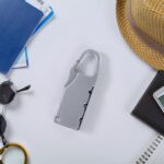 Motorcycle Bike Helmet Lock Portable 3 Digit Security Lock - Front View by Nari Haat, Indian ethnic wear, women cloth...