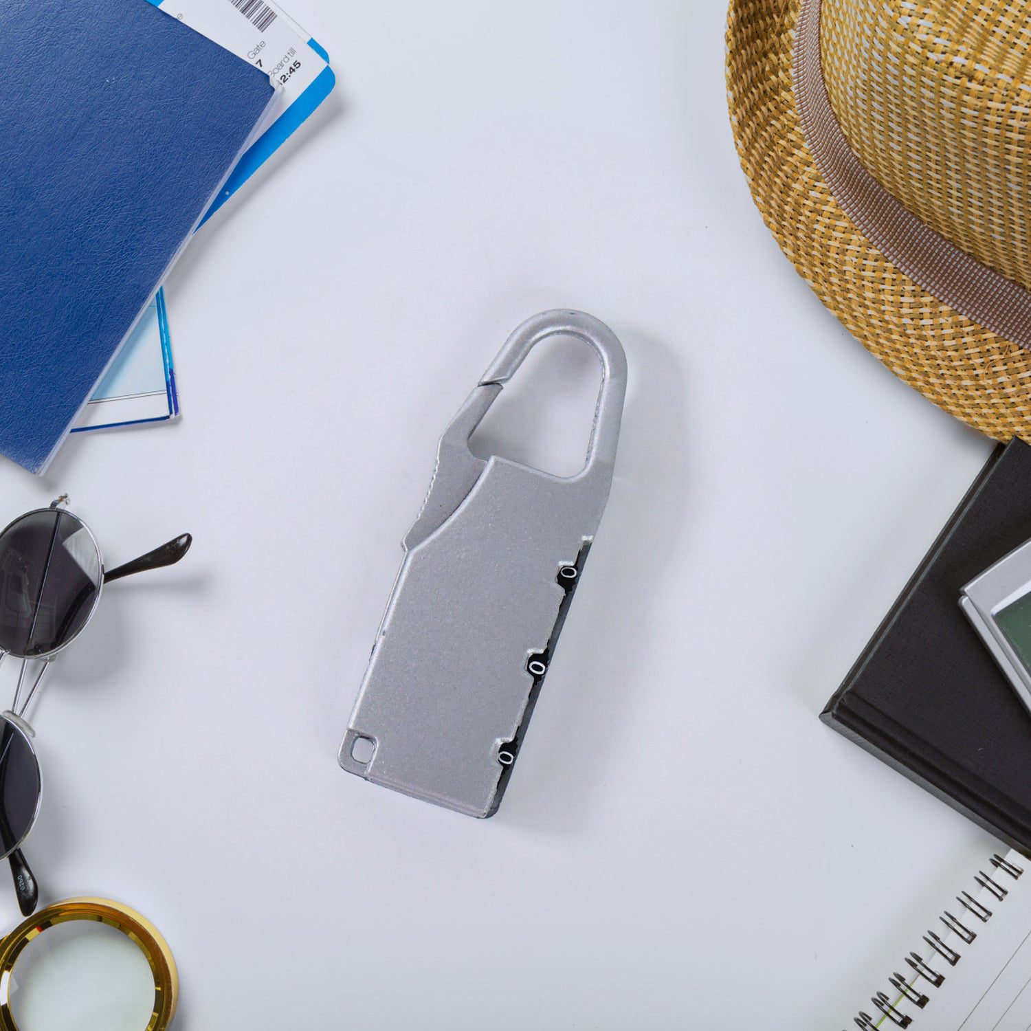 02_d6ceab97-efad-4f43-9396-01d9f238f1c7.jpg Motorcycle Bike Helmet Lock Portable 3 Digit Security Lock - Front View by Nari Haat, Indian ethnic wear, women cloth...