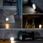 8 LED Night Lights With USB Charging & Double-Sided Adhesive Pads (1 Pc) - Neckline Detail by Nari Haat, Indian ethn...