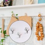 Multipurpose Self Adhesive Plastic Wall Hooks - 6 pcs - Closeup Embroidery by Nari Haat, Indian ethnic wear, women cl...