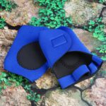 Palm Support Half-Finger Gym Training Gloves (1 Pair / With Color Box) - Closeup Embroidery by Nari Haat, Indian ethn...