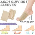 Foot Arch Support for Men & Women | Medial Arch Support for Flat Feet Correction Sleeve with Cushion | Plantar Fascii...