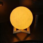 3D Moon Lamp with Color Changing Sensor Touch & Crystal Ball Stand - Front View by Nari Haat, Indian ethnic wear, wom...