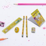 Stationery Set for School & Office with Pencil & Ruler (Gift, 6 Pc) - Neckline Detail by Nari Haat, Indian ethnic wea...