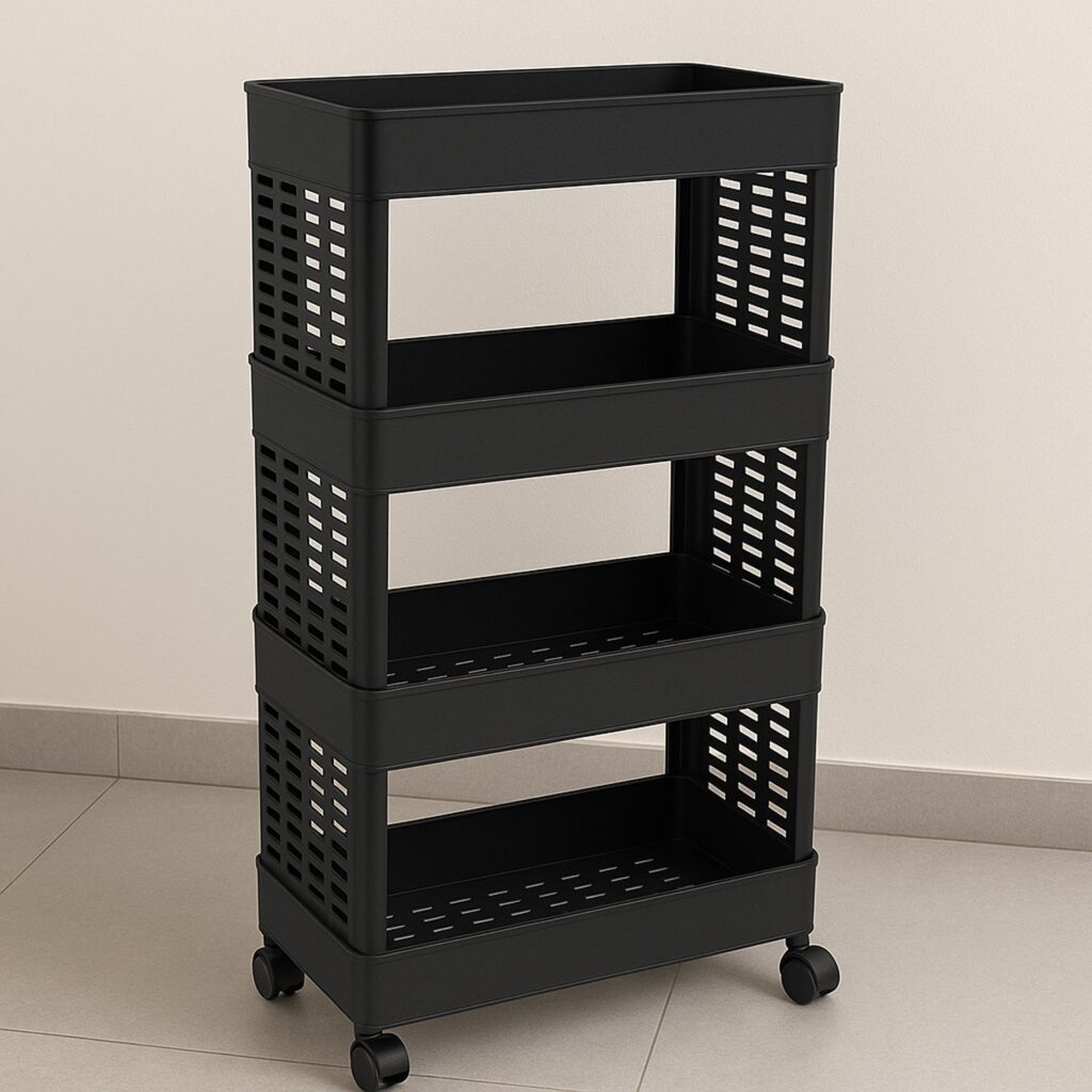4-Layer Plastic Storage Rack
