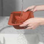 All-in-One Sink Organizer: Drying Rack, Drain Basket & Storage (1 Pc) - With Dupatta by Nari Haat, Indian ethnic wear...