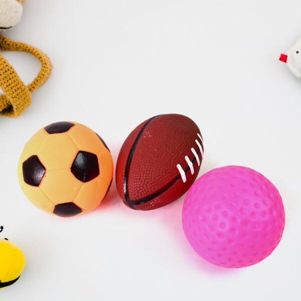 Sports Squeeze Ball Toy Set of 3 Soft Balls for Kids/Toy for Kids - Front View by Nari Haat, Indian ethnic wear, wome...