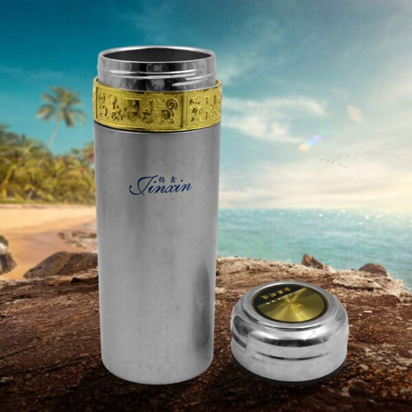 Stainless Steel Water Bottle – Leak Proof Gym Bottle (350 ML) - Front View by Nari Haat, Indian ethnic wear, women ...