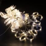 Swastik Om Curtain Decorative LED String Lights with 12 Props for Diwali & Home - Sleeve Design by Nari Haat, Indian ...