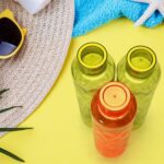 3Pc Set Diamond Cut Bottle Used for storing water and beverages purposes for people - Sleeve Design by Nari Haat, Ind...