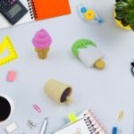 3D Mix Design Fancy & Stylish Colorful Erasers (1 Set) - Neckline Detail by Nari Haat, Indian ethnic wear, women clot...