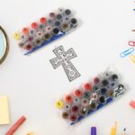 Paint by Number Kits 2 Set 20 Number Color, 6 paint brushes (2 Set) - Closeup Embroidery by Nari Haat, Indian ethnic ...