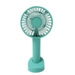 Portable Handheld Fan 3 Speeds Battery Operated Rechargeable with Base Holder - Neckline Detail by Nari Haat, Indian ...