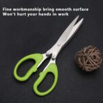 Multifunction Vegetable Stainless Steel Herbs Scissor with 3 Blades - Full Detail by Nari Haat, Indian ethnic wear, w...