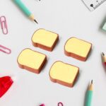 3D Toast Bread Shape Eraser for Kids, Cartoons Erasers Toast Bread Erasers Bread Shaped Eraser for Students, Gift, Cu...