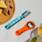 Vegetable Fruit Peelers Slicer & Bottle Opener, Kitchen Peeler For Veggie Fruit Potato Carrot, Bottle Opener With Pla...