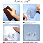 Transparent Self-Adhesive Wall Hook Waterproof & Oil-Proof Strong Holder (1 Pc) - Fabric Detail by Nari Haat, Indian ...