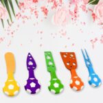 Football Soccer Cheese Knife Set (5 Pcs Set) - Back View by Nari Haat, Indian ethnic wear, women clothing, designer suit