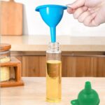 Green Silicone Funnel for Kitchen