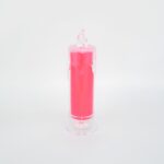 Red LED Flameless Candles Battery Operated Pillar Candles Flickering Realistic Decorative Lamp Votive Transparent Fla...