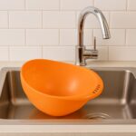 Virgin Rice Bowl Plastic Strainer, Water Strainer | Vegetable & Fruits Washing - Closeup Embroidery by Nari Haat, Ind...