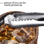 Stainless Steel Tong Lifting Ice Cubes, Sugar Cubes | Serving Tongs (13 Cm / 1 Pc) - Back View by Nari Haat, Indian e...