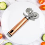 Pastry cutter wheel - Pie Crust Cutter Premium Double Cutter Wheel (1 Pc) - Back View by Nari Haat, Indian ethnic wea...