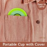 Portable Travelling Cup/Tumbler With Lid Folding / Pocket Glass for Travelling, Water Cup for Kids Walker, Folding Ca...