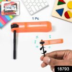 Colorful Plastic Rattle Spinner Toys for Babies – Fun Mix Design Set (1 Pc) - With Dupatta by Nari Haat, Indian eth...