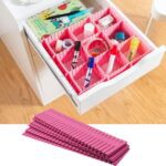 Plastic Adjustable Grid Drawer Dividers – Organizers for Home & Kitchen Drawers - Front View by Nari Haat, Indian e...