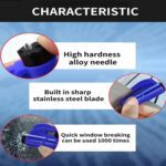 2-in-1 Emergency Safety Cutter – Keychain Tool for Glass Breaking - Sleeve Design by Nari Haat, Indian ethnic wear,...