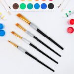 Premium Paint Brushes, Watercolor Acrylic Paint Brushes (4 Pcs Set) - Neckline Detail by Nari Haat, Indian ethnic wea...