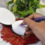 ROUND CHOCOLATE DIARY NOTEBOOKS ORIGINAL SMELL WRITING PRACTICE BOOK ( 1PC / BOOK) - Closeup Embroidery by Nari Haat,...