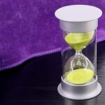45-Minute Green Sand Timer – Hourglass Time Management Tool (Color: Green) - Front View by Nari Haat, Indian ethnic...