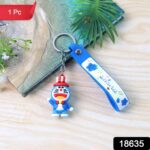Cute Silicone 3D Key Chain with Metal Hook & Strap (Pack of 1) - With Dupatta by Nari Haat, Indian ethnic wear, women...