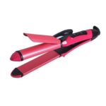 2-in-1 Hair Straightener & Curler – Heating Iron for Styling Hair & Accessories - Back View by Nari Haat, Indian et...