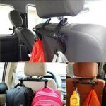 Back Seat Organizer Head Rest Luggage Bag Holder Hook Hanger Kit for Car Truck SUV - Neckline Detail by Nari Haat, In...