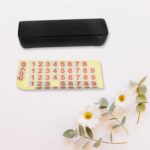 Temporary Car Parking Mobile Number Display with Magnetic Numbers Stickers (1Pc) - Fabric Detail by Nari Haat, Indian...