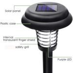 Garden Lighting UV LED Solar Powered LED Mosquito Trap / Bug Zapper  (2 Pc) - Neckline Detail by Nari Haat, Indian et...